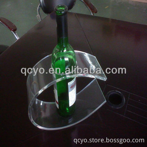QCY-Z-J036 attractive and high quality acrylic single bottle wine rack